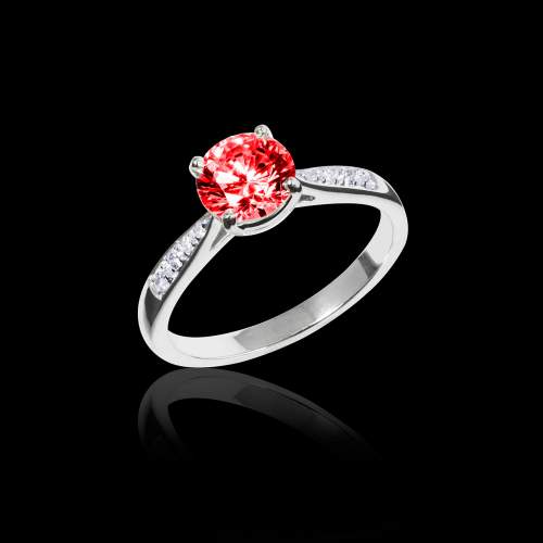 Ruby Engagement Ring Angela